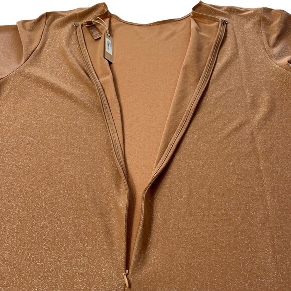 SKIMS Shimmer Catsuit Ochre 4X - Picture 9 of 13